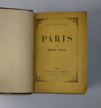 Les trois villes. Lourdes. Paris. Charpentier et Fasquelle. 1894. Rome. Paris. Charpentier et Fasquelle. 1896. Paris. Paris. Charpentier et Fasquelle. 1898.