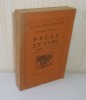 Prose et vers. Oeuvres posthumes. Préface d'André Fontainas. Paris. Albert Messein. 1925.. MERRILL, Stuart