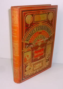 Nord contre Sud. 85 dessins par Benett et une carte. Les voyages extraordinaires. Bibliothèque d'éducation et de récréation J. Hetzel. Paris.. VERNE, ...