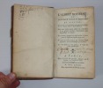 L'Albert Moderne ou nouveaux secrets éprouvés et licites recueillis d'après les découvertes les plus récentes (---). Paris. Veuve Duschesne. 1773.. ...