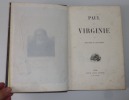Paul et virginie. Paris. Victor Lecou. S.D. (1852).. SAINT-PIERRE, Bernardin de