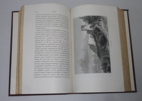 La terre sainte voyage dans l'arabie pétrée, la judée, la samarie, la galilée et la syrie. Illustrations de Karl Girardet. Deuxième édition. Tours. ...