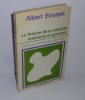 La théorie de la relativité restreinte et générale. Collection discours de la méthode. Paris. Gauthier Villars. 1971.. EINSTEIN, Albert