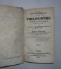 Histoire générale de la philosophie ancienne et moderne jusqu'à nos jours (---). Paris. Depélafol. 1835.. GUILLON