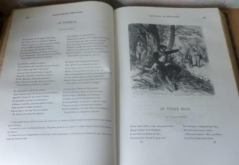 Chansons de P.-J. Béranger, anciennes et posthumes, nouvelle édition populaire ornée de 161 dessins inédits et de vignettes nombreuses par MM. ...