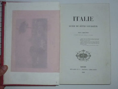 Italie. Guide du jeune voyageur. Rouen. Mégard et cie. 1858.. MOYNE, Abbé 