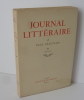 Journal littéraire. III (1910-1921). Mercure de France. Paris. 1956.. LÉAUTAUD, Paul