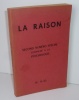 La Raison. Second numéro spécial consacré à la psychologie. N°9-10. Décembtre 1954.. LA RAISON CAHIERS DE PSYCHOPATHOLOGIE SCIENTIFIQUE