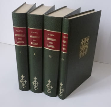 Armorial des Landes introduction de Charles Blanc. Éditions du Palais Royal. 1973.. CAUNA, Baron Bernard de Cabannes de