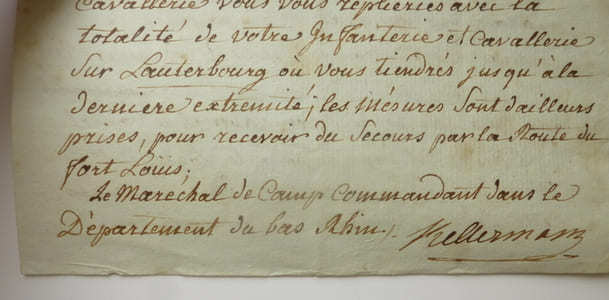 Lettre autographe signée datée du 24 août 1791.