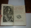 Oeuvres diverses de Pope traduites de l'anglois. Nouvelle édition, augmentée de plusieurs pièces et de la vie de l'Auteur avec de très belles figures ...