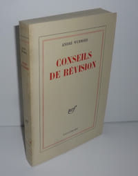 Conseils de révision Paris. NRF. 1972.