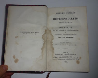 Histoire abrégée des différens cultes. Seconde édition, revue corrigée et augmentée. Paris. Guillaume. 1825.