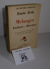 Mélanges, préfaces et discours, notes et commentaires de Maurice le Blond. Texte de l'édition Eugène Fasquelle. Collection les œuvres complètes d'Émile Zola. Paris. Bernouard. 1929.