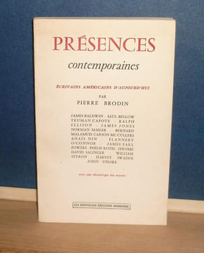 Écrivains américains d’aujourd’hui (James Baldwin, Saul Below, Truman Capote (---) avec une chronologie des œuvres. Présences contemporaines, Paris, ...