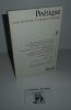 Poétique. Revue de théorie et d'analyses littéraires. 1972. N°9. Paris. Seuil. 1972.. COLLECTIF