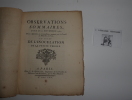 Observations sommaires lues le 21 novembre 1763 dans l'assemblée des commissaires, nommés par la faculté de médecine de Paris au sujet de ...