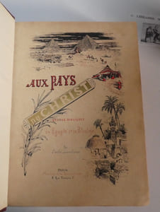 Aux pays du Christ. Études bibliques en Égypte et en palestine. Paris. Maison de la bonne presse. 1897.