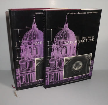 Principes d'analyse scientifique. Vocabulaire de l'architecture. Minsitère des affaires culturelles. Inventaire général des monuments et richesses ...