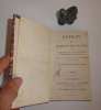 Esprit de Madame de Genlis ou Portraits, caractères, maximes et pensées, extraits de tous ses ouvrages publiés jusqu'à ce jour. Paris. Maradan. ...