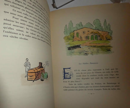 Charentes et Poitou au bon vieux temps. Folklore du pays d'ouest. Aquarelles de Louis Suire et C. Suire Thomas. A la Rose des Vents. La Rochelle. ...