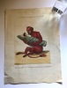 Le petit homme rouge berçant son fils. 1814.. GRAVURE - ANONYME