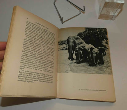 Mes éléphants du Tchad, traduit par Henri Daussy. Couverture et têtes de chapitres de René Garcia. Arthaud. Paris-Grenoble. 1952.. OBERJOHANN, ...