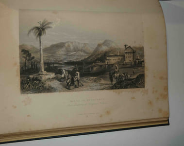 "Les Îles et les bords de la Méditerranée : comprenant la Sicile et la Côte de Barbarie etc., illustrés d'après les dessins pris sur les lieux par W.L. Leitch, Sir Greenville T. Temple, Bart., Lieut. Allen et Major Irton ; précédées d'un essai historique sur la Méditerranée par M.C. Clément Pellé. Fisher et Fils & cie. Londres (38 Newgate street) : Fisher & fils ; Paris (rue Saint-Honré) : Fisher & fils, 1840."