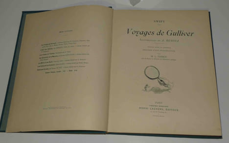 Voyages de Gulliver. Illustrations de A. Robida. Édition pour la jeunesse précédée d'une introduction par M.L Tarsot. Paris. Librairie Renouard - ...