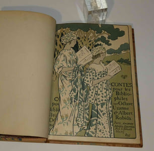 Contes pour bibliophiles. Nombreuses illustrations dans le texte et hors texte, Paris, May et Motteroz (Librairies et imprimeries réunies), Paris, 1895.