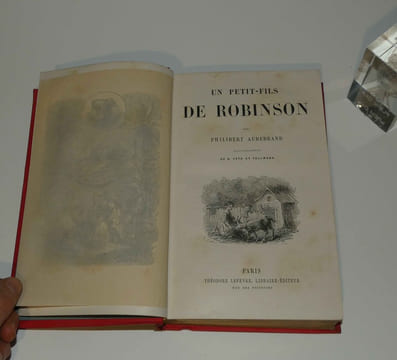 Un petit fils de Robinson. Illustrations de G. Fath et Fellmann. Paris. Théodore Lefèvre. 1878.. AUDEBRAND, Philibert