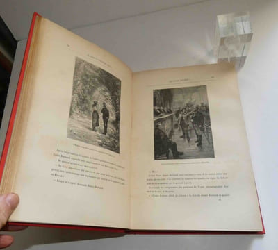 Nord contre Sud. 85 dessins par Benett et une carte. Les voyages extraordinaires. Bibliothèque d'éducation et de récréation J. Hetzel. Paris.. VERNE, ...