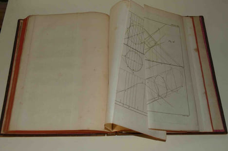 Géométrie descriptive. Leçons données aux écoles normales, l'an 3 de la République, par Gaspard Monge, de l'Institut national. Paris. Baudouin. AN ...