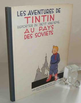 Les Aventures de Tintin, reporter du Petit Vingtième au Pays des Soviets. Tirage en fac-similé.Tournai. Casterman, 1981.. HERGÉ