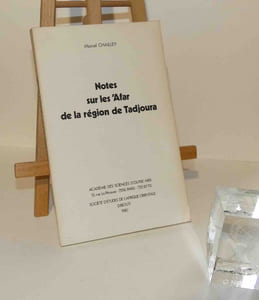Notes sur les 'Afar de la région de Tadjoura. Académie des Sciences d'Outre-Mer, 1980 .