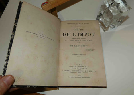 Théorie de l'impôt, question mise au concours par le Conseil d'Etat du canton de Vaud en 1860 - Nouvelle édition. Tome 15 de la série des Oeuvres ...