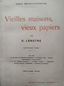 Vieille maisons, vieux papier. quatrième série