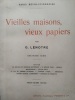 Vieille maisons, vieux papier. quatrième série. LENOTRE (G.)