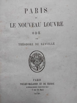 Paris et le nouveau Louvre. DE BANVILLE (Théodore)