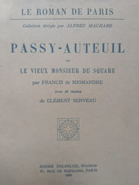 Passy-Auteuil ou le vieux Monsieur du square