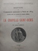 Histoire des communes annexées à Paris en 1860. La Chapelle-Saint-Denis. LAMBEAU (Lucien)