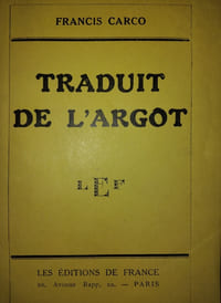 Traduit de l'argot