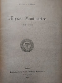 LElysées Montmartre 1807-1909