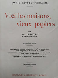 Vieilles maisons, vieux papiers. Première série.