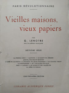 Vieilles maisons, vieux papiers. Deuxième série