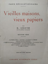 Vieilles maisons, vieux papiers. Deuxième série