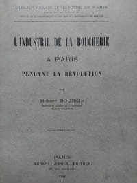 L'industrie de la boucherie à Paris pendant la Révolution