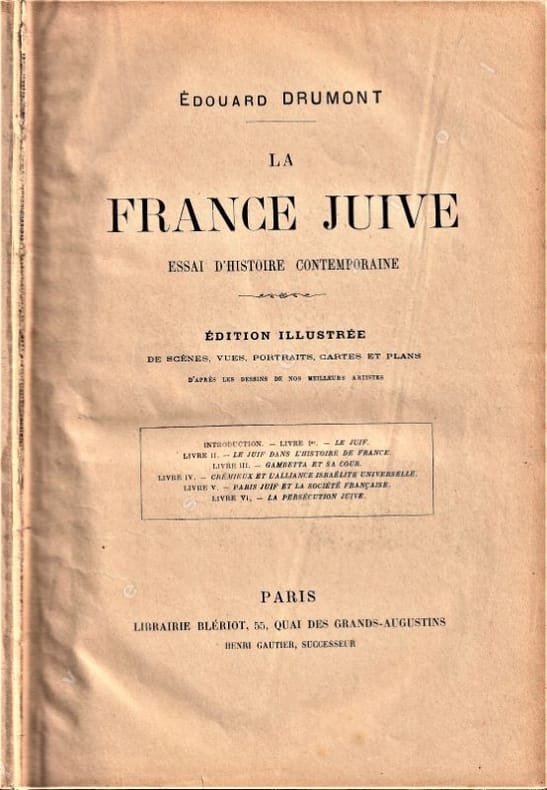 DRUMONT (Edouard). - La France Juive. Edition populaire illustrée.