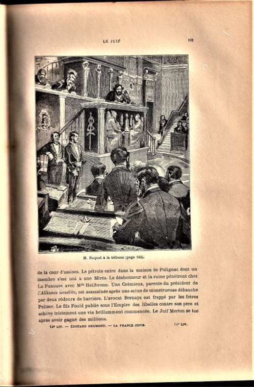  La France Juive Devant L'Opinion / ÉDouard Drumont 1886  [Leather Bound] - Anonymous - Livres