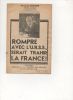 Rompre avec l'U.R.S.S., serait trahir la France. - Discours prononcé à la Chambre des Députés le 26 janvier 1939.. GRENIER Fernand ..//.. Fernand ...